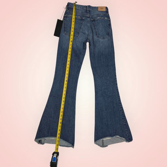 Edwin Jeans Chrissy Rumour Wide Flare Mid-Rise Denim Size 24 NWT Women - Picture 8 of 12